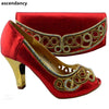 African Women's Shoes and Bag Italian Ladies Shoes and Bag Set for Wedding Bennys Beauty World