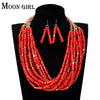 African choker Necklace/Earrings Set For women BENNYS 
