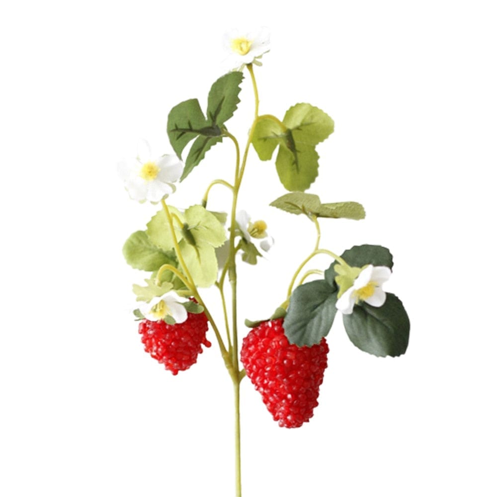 Artificial Fake Strawberry Fruit Plant Flower Bennys Beauty World