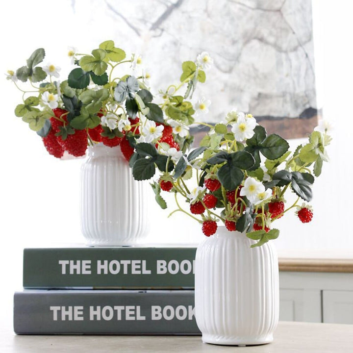 Artificial Fake Strawberry Fruit Plant Flower Bennys Beauty World