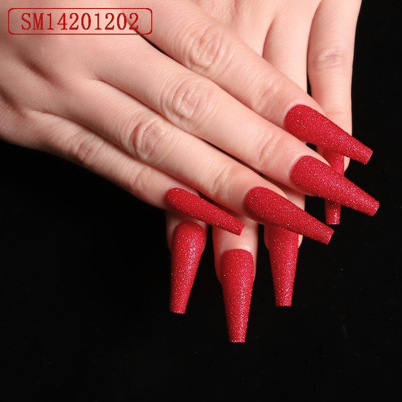 Assemble Ballet Nails, Trapezoidal Coffin, Fake Nails, Wear Nail Art Patches Bennys Beauty World