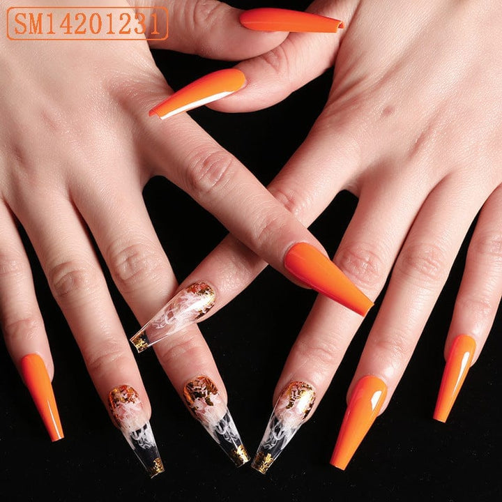 Assemble Ballet Nails, Trapezoidal Coffin, Fake Nails, Wear Nail Art Patches Bennys Beauty World