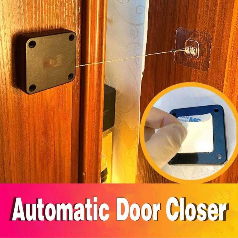 Automatic Door Closer Punch-Free Soft Door Closing Device Bennys Beauty World