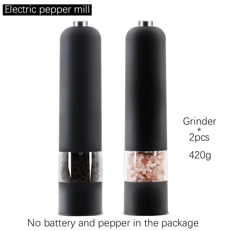 Automatic Salt And Pepper Grinder Set Kitchen Grinding Gadgets Bennys Beauty World
