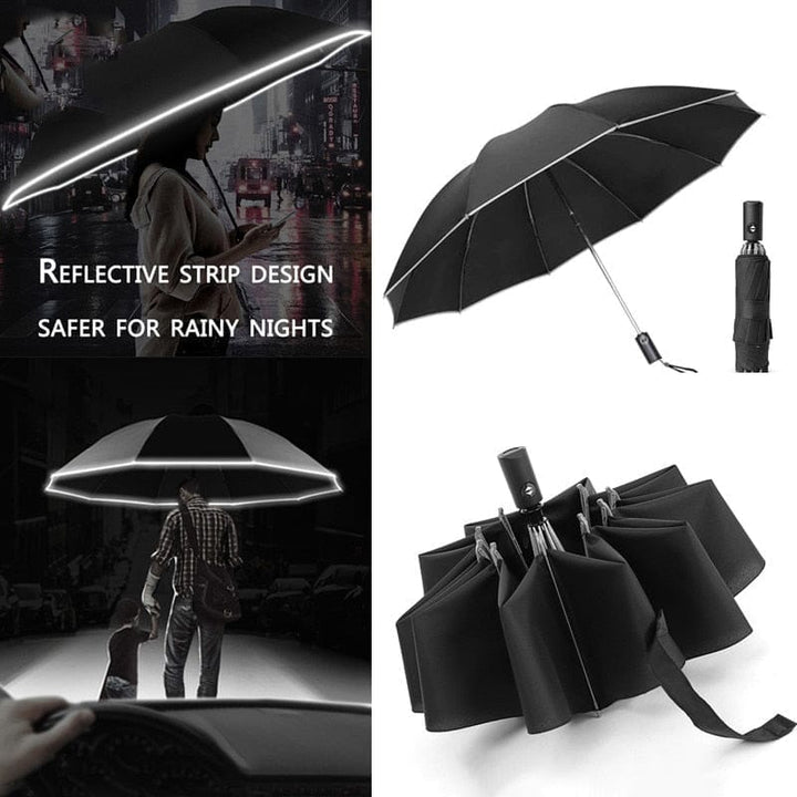 Automatic Umbrella With LED  Flashlight Bennys Beauty World