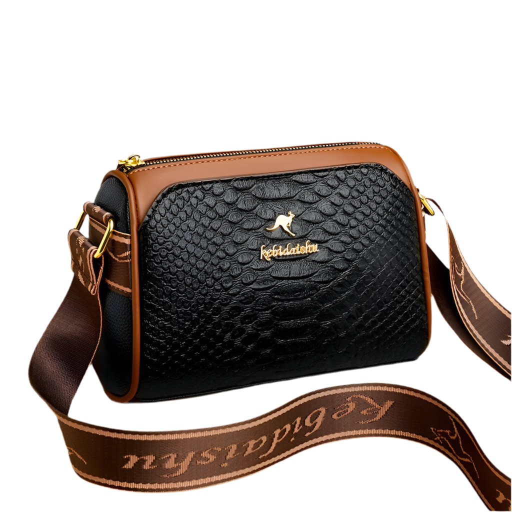 Leather Texture One Shoulder Crossbody Bag