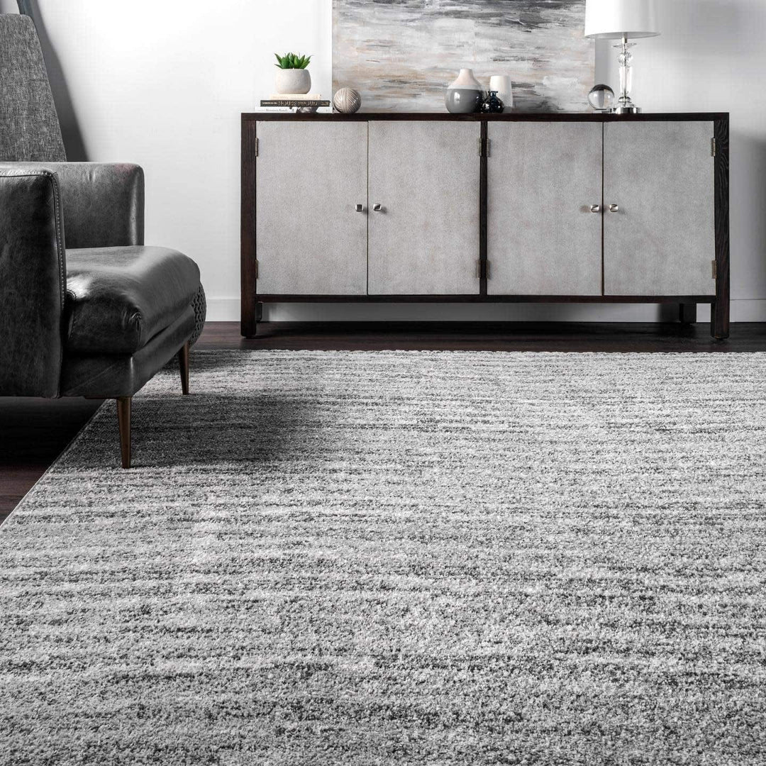 BDSM01A Contemporary Sherill Area Rug, 5' X 8', Grey Bennys Beauty World