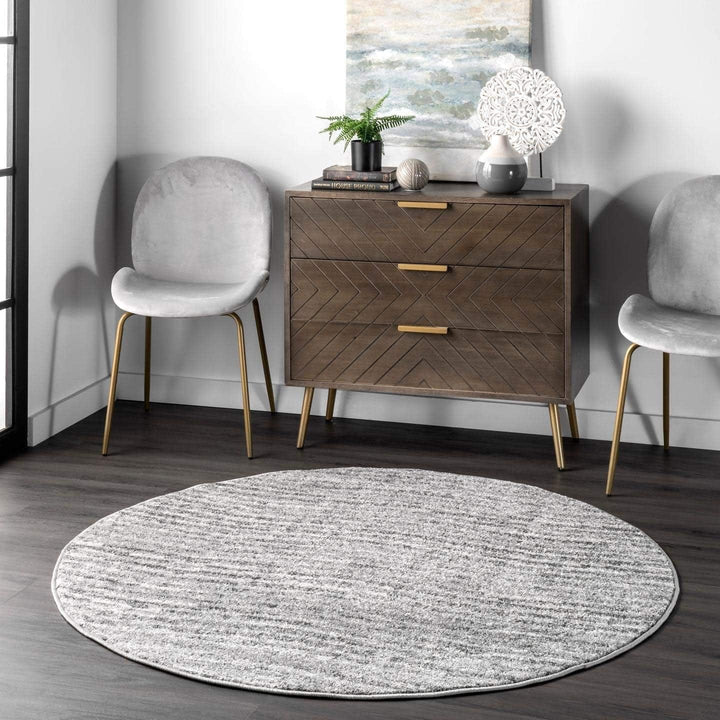 BDSM01A Contemporary Sherill Area Rug, 5' X 8', Grey Bennys Beauty World