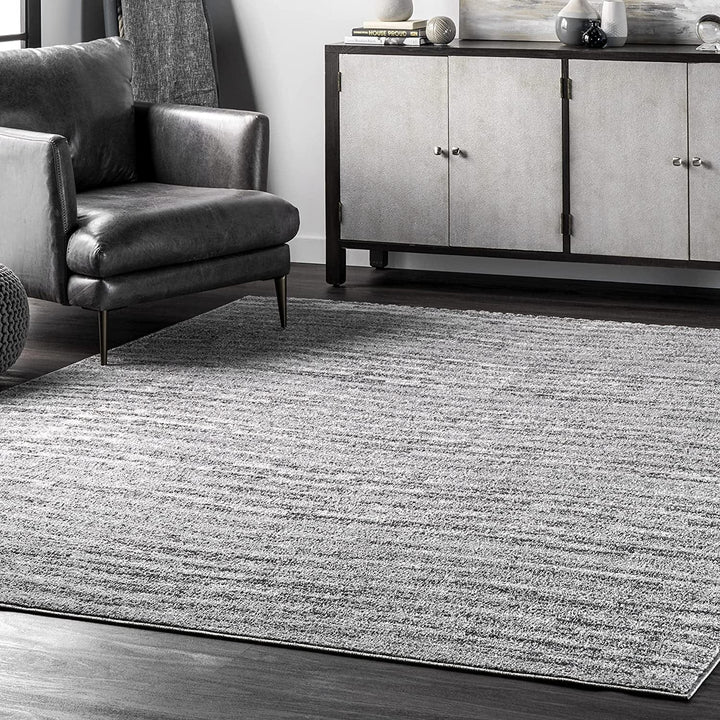 BDSM01A Contemporary Sherill Area Rug, 5' X 8', Grey Bennys Beauty World