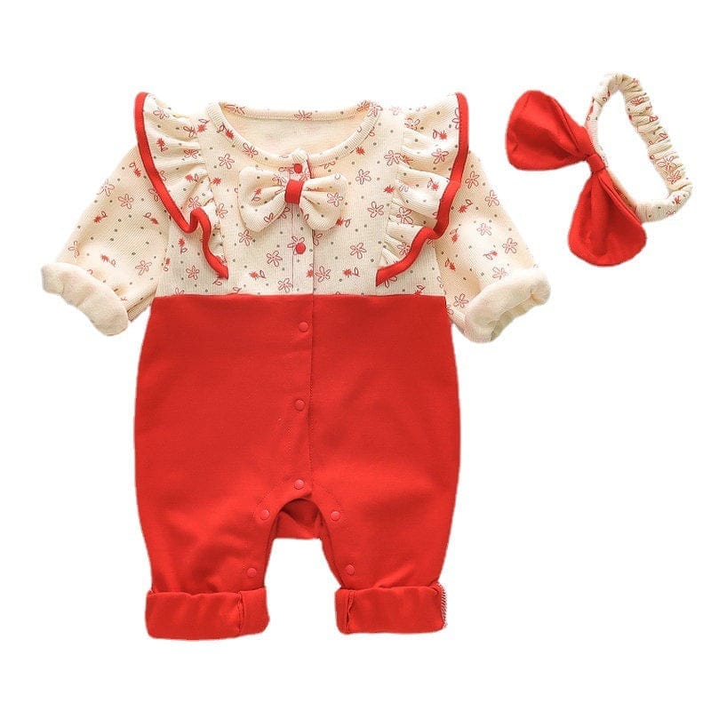 Babies Super Cute Red Princess Romper Bennys Beauty World