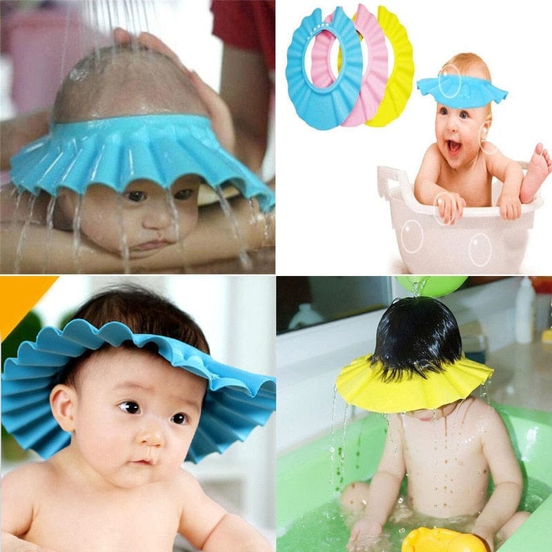 Baby  Adjustable Waterproof Ear & Eye Protection Shampoo Cap 0-9yrs Bennys Beauty World
