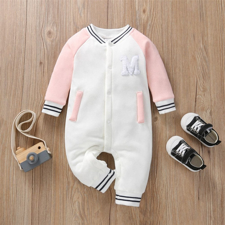 Baby Boy Clothes Baby Baseball Uniform Letter Print jumpsuit BENNYS 