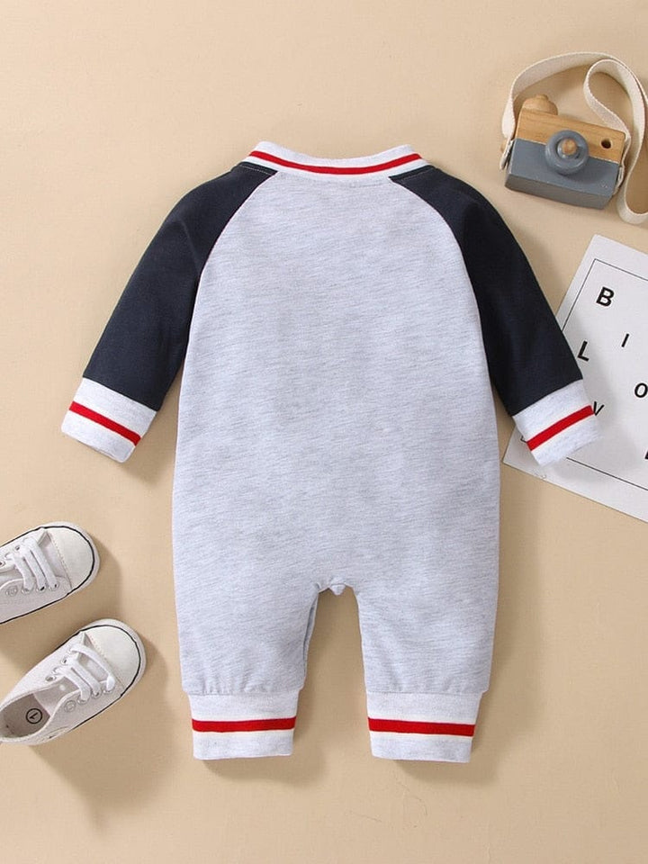 Baby Boy Clothes Baby Baseball Uniform Letter Print jumpsuit BENNYS 