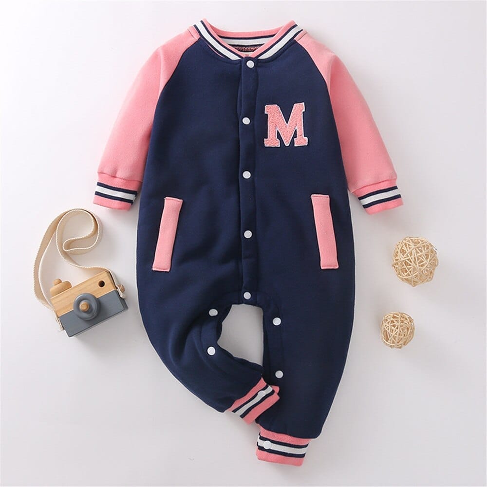 Baby Boy Clothes Baby Baseball Uniform Letter Print jumpsuit BENNYS 