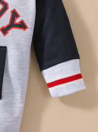 Baby Boy Clothes Baby Baseball Uniform Letter Print jumpsuit Bennys Beauty World