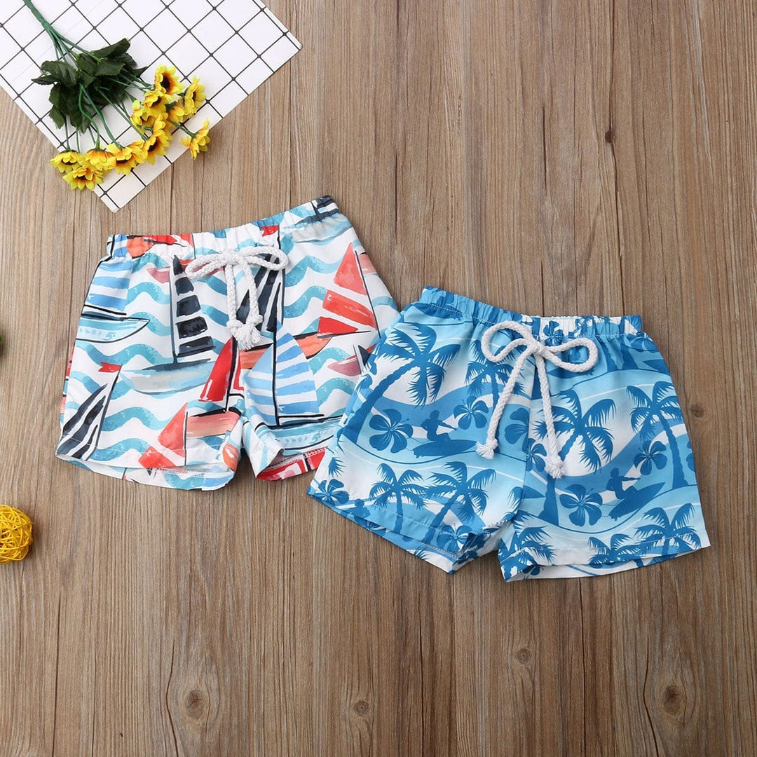 Baby Boy Printed Swim Trunks Vacation Beach Swimsuit fash Bennys Beauty World