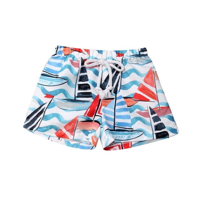 Baby Boy Printed Swim Trunks Vacation Beach Swimsuit fash Bennys Beauty World