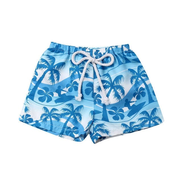 Baby Boy Printed Swim Trunks Vacation Beach Swimsuit fash Bennys Beauty World