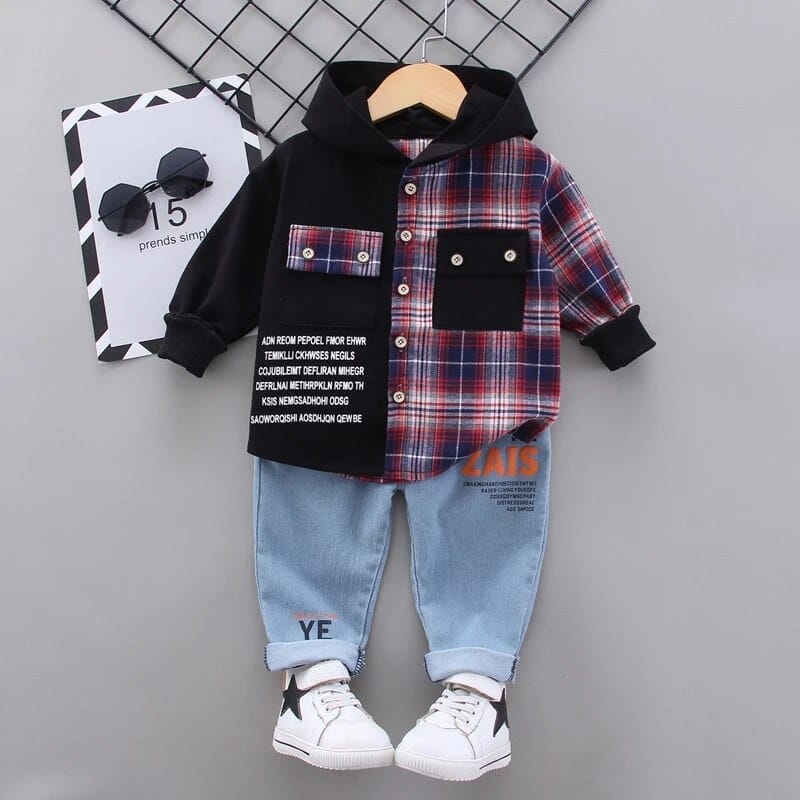 Baby Boys Clothes Set Spring Cartoon Coat+ Pants 2PCS Kids Set Bennys Beauty World