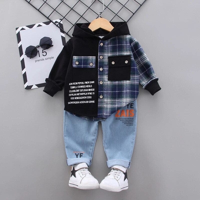 Baby Boys Clothes Set Spring Cartoon Coat+ Pants 2PCS Kids Set Bennys Beauty World