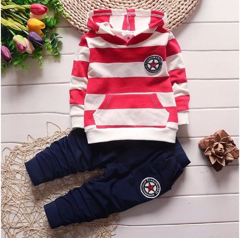 Baby Boys Clothes Set Spring Cartoon Coat+ Pants 2PCS Kids Set Bennys Beauty World