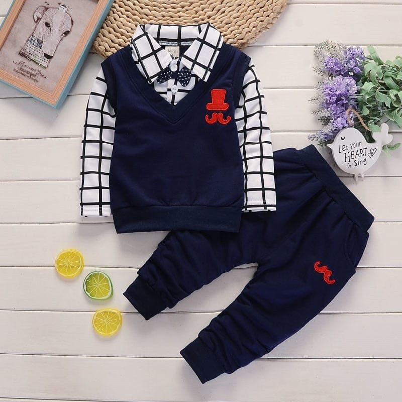 Baby Boys Clothes Set Spring Cartoon Coat+ Pants 2PCS Kids Set Bennys Beauty World