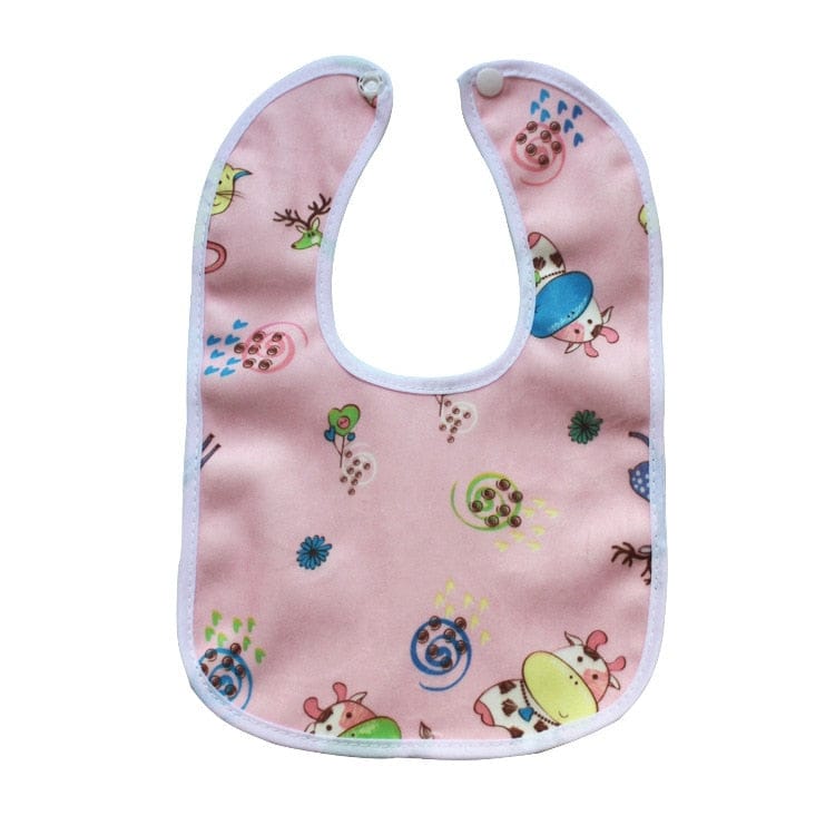 Baby Cartoon Snap Waterproof Bib Super Soft Baby Bib Bennys Beauty World