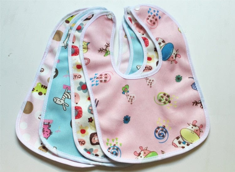 Baby Cartoon Snap Waterproof Bib Super Soft Baby Bib Bennys Beauty World