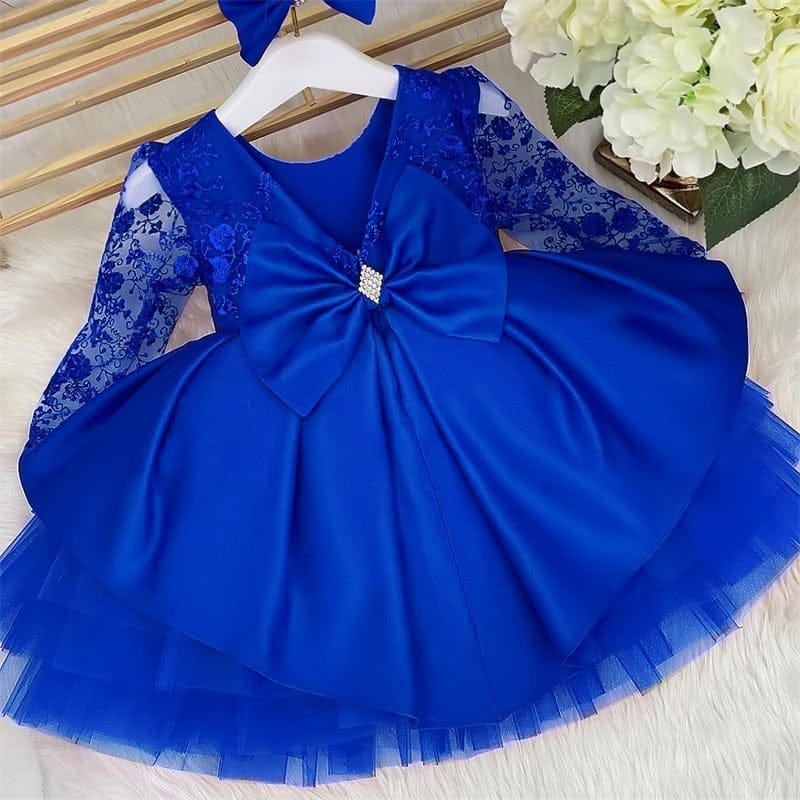 Baby Dresses for Girls Christmas Toddler Kids Flower Lace Dresses Bennys Beauty World