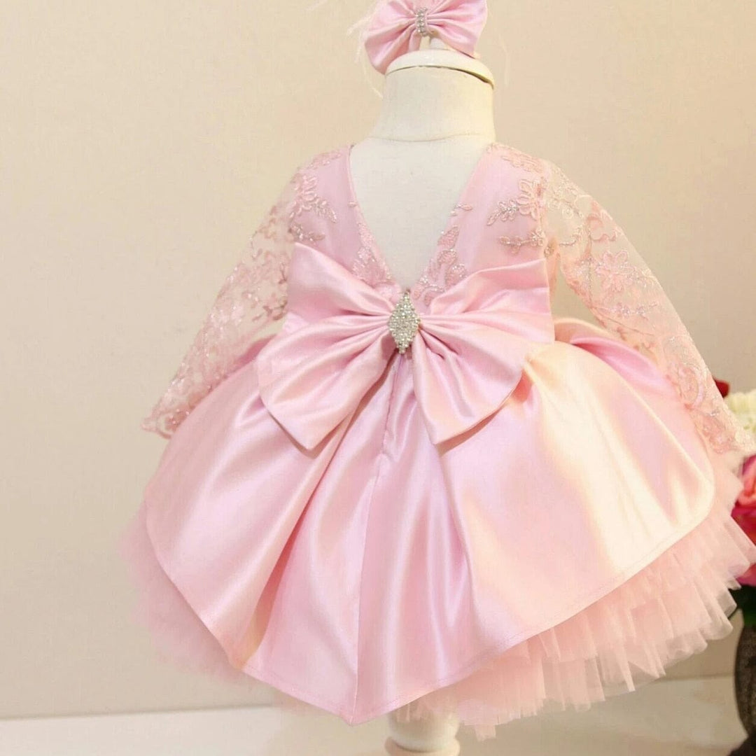 Baby Dresses for Girls Christmas Toddler Kids Flower Lace Dresses Bennys Beauty World