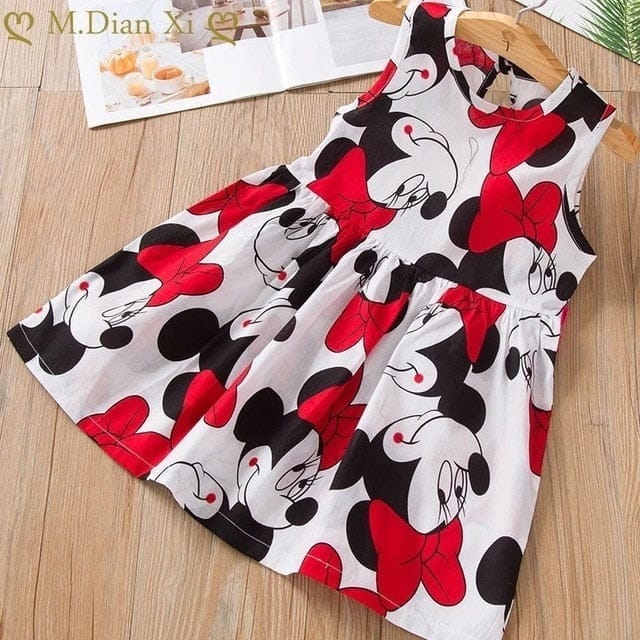 Baby Girl Dress 2021 Summer 100% Cotton Tops Sleeveless Dress Bennys Beauty World