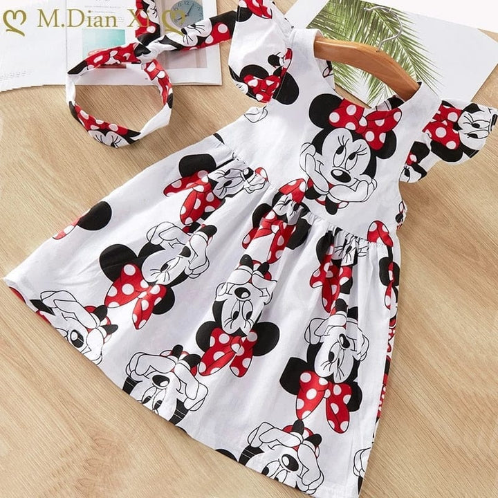 Baby Girl Dress 2021 Summer 100% Cotton Tops Sleeveless Dress Bennys Beauty World