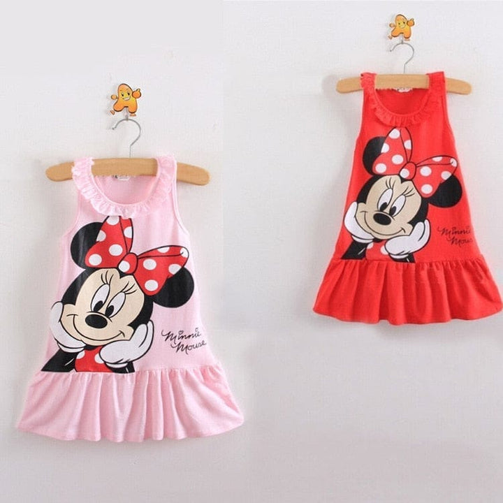 Baby Girl Dress 2021 Summer 100% Cotton Tops Sleeveless Dress Bennys Beauty World