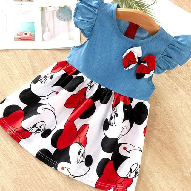 Baby Girl Dress 2021 Summer 100% Cotton Tops Sleeveless Dress Bennys Beauty World