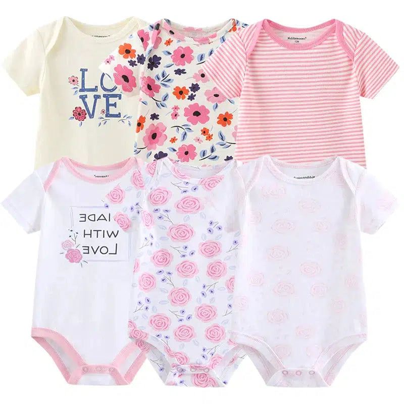 Baby Girl Jumpsuit 6Pcs/Lot Body Suit Bennys Beauty World