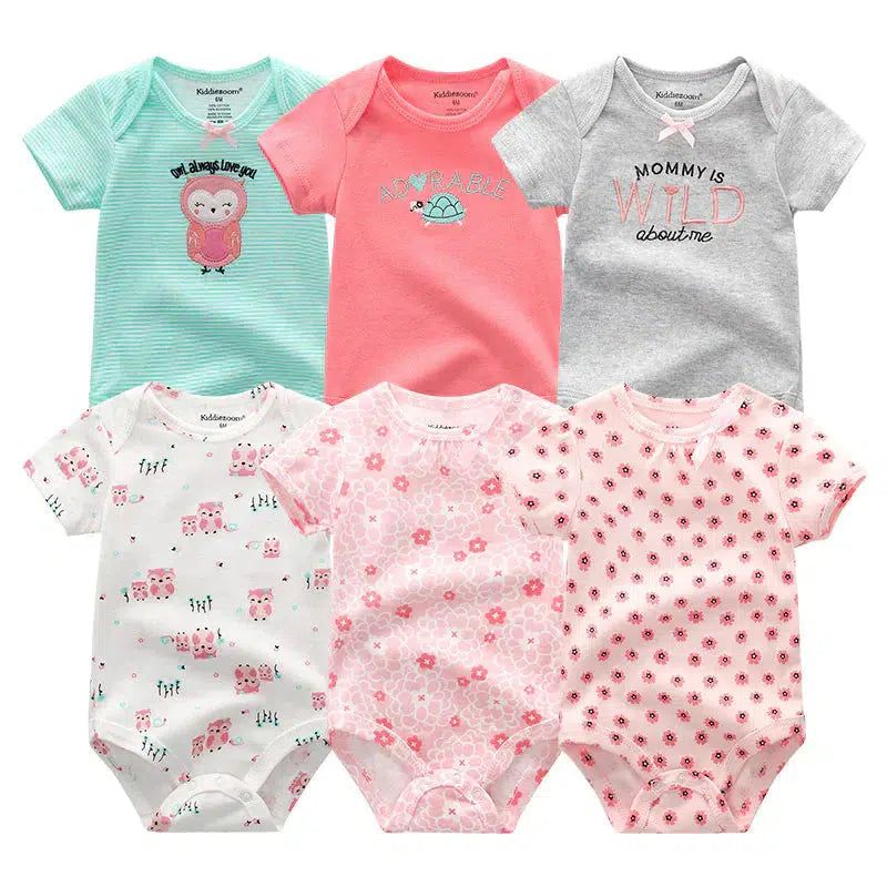 Baby Girl Jumpsuit 6Pcs/Lot Body Suit Bennys Beauty World