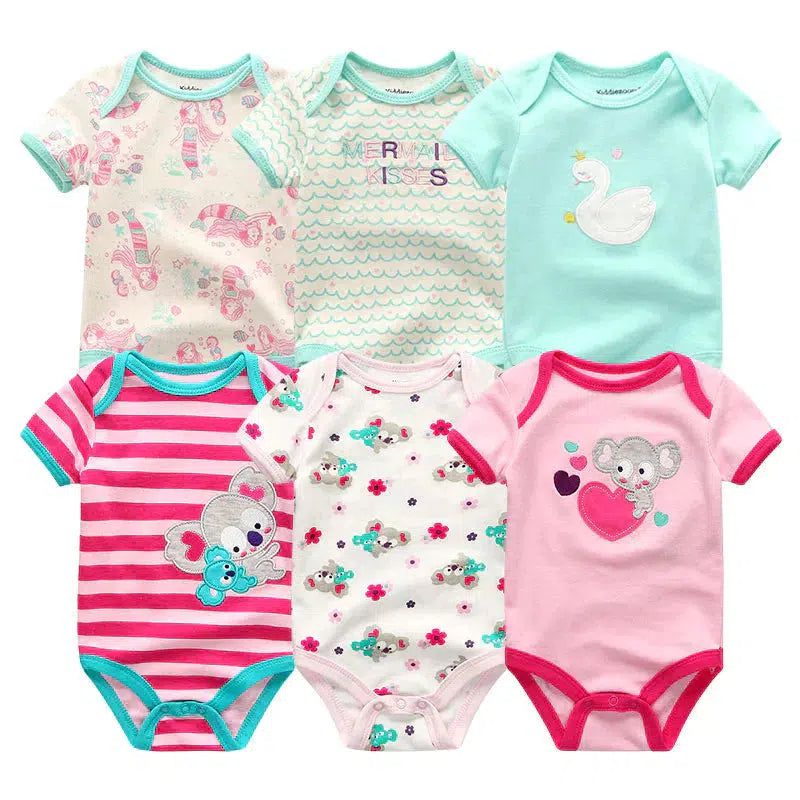 Baby Girl Jumpsuit 6Pcs/Lot Body Suit Bennys Beauty World