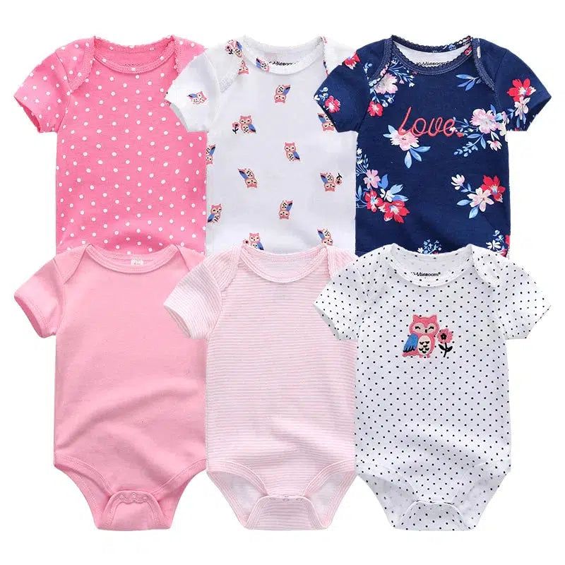 Baby Girl Jumpsuit 6Pcs/Lot Body Suit Bennys Beauty World