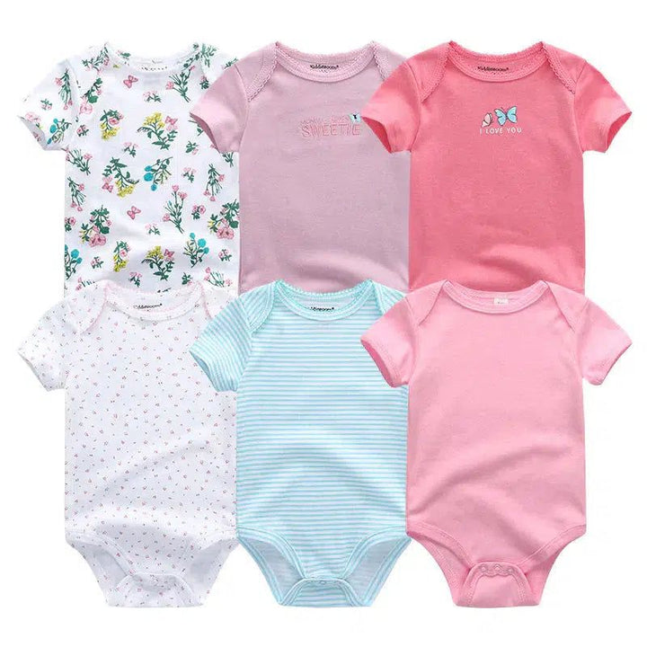 Baby Girl Jumpsuit 6Pcs/Lot Body Suit Bennys Beauty World