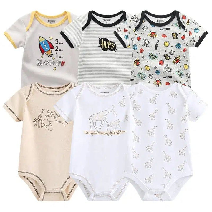 Baby Girl Jumpsuit 6Pcs/Lot Body Suit Bennys Beauty World