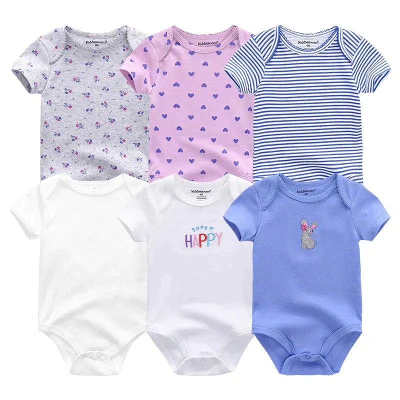 Baby Girl Jumpsuit 6Pcs/Lot Body Suit Bennys Beauty World