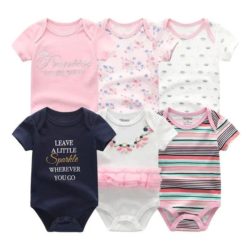 Baby Girl Jumpsuit 6Pcs/Lot Body Suit Bennys Beauty World