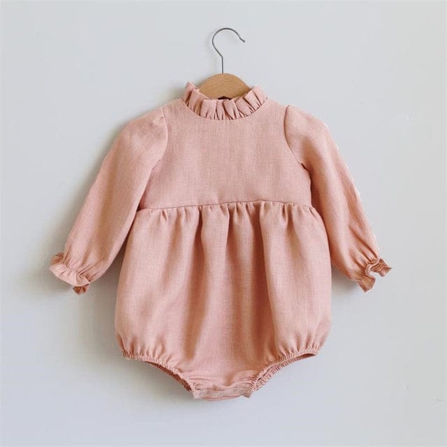 Baby girl rompers long hot sale sleeve