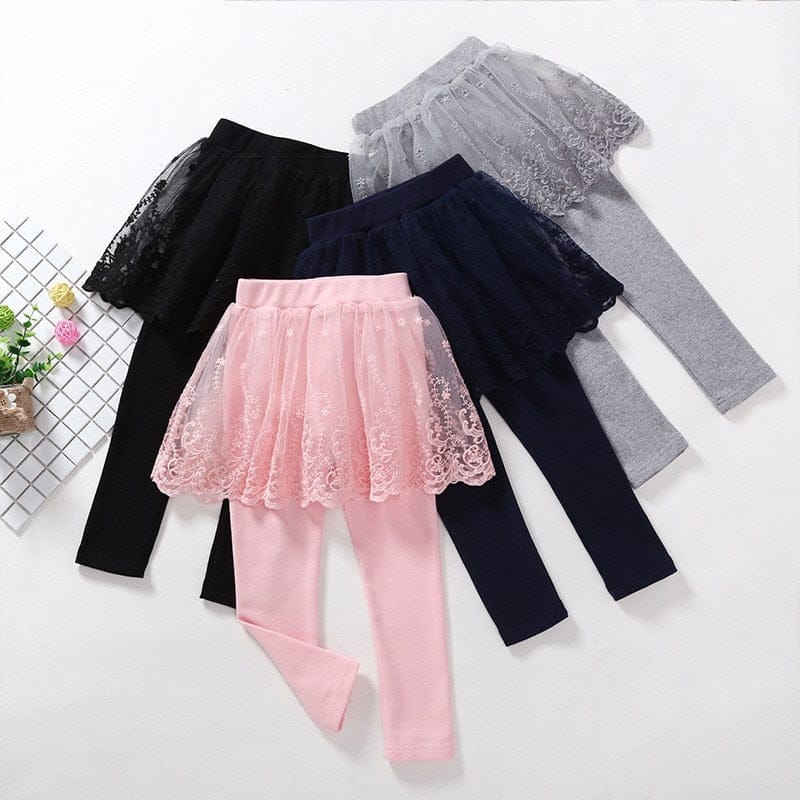 Baby Girls Leggings Lace Princess Skirt-pants  For Kids 2-7 Years BENNYS 