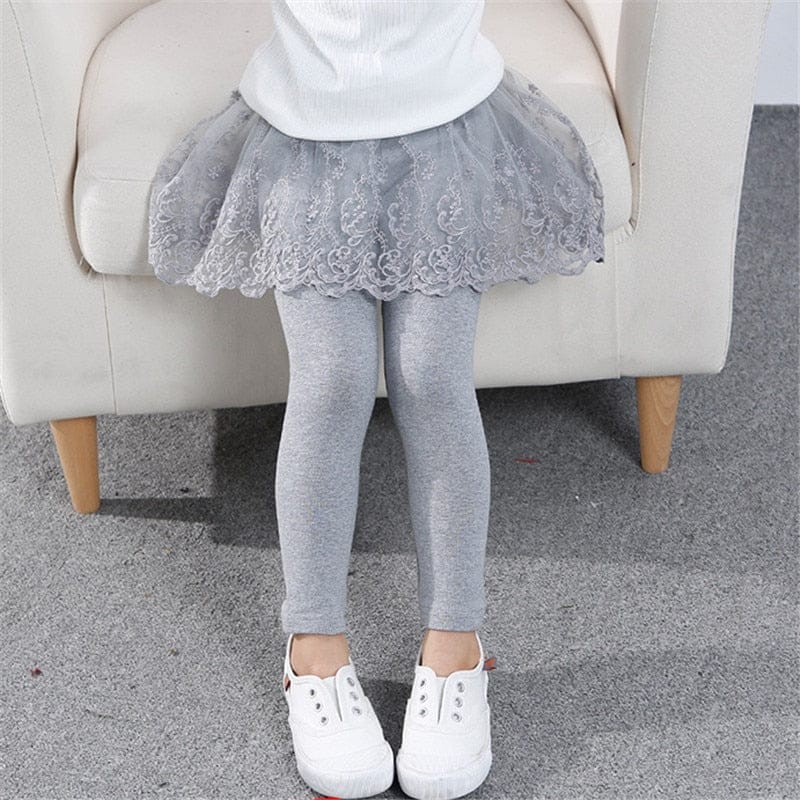 Baby Girls Leggings Lace Princess Skirt-pants  For Kids 2-7 Years Bennys Beauty World