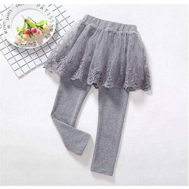 Baby Girls Leggings Lace Princess Skirt-pants  For Kids 2-7 Years Bennys Beauty World