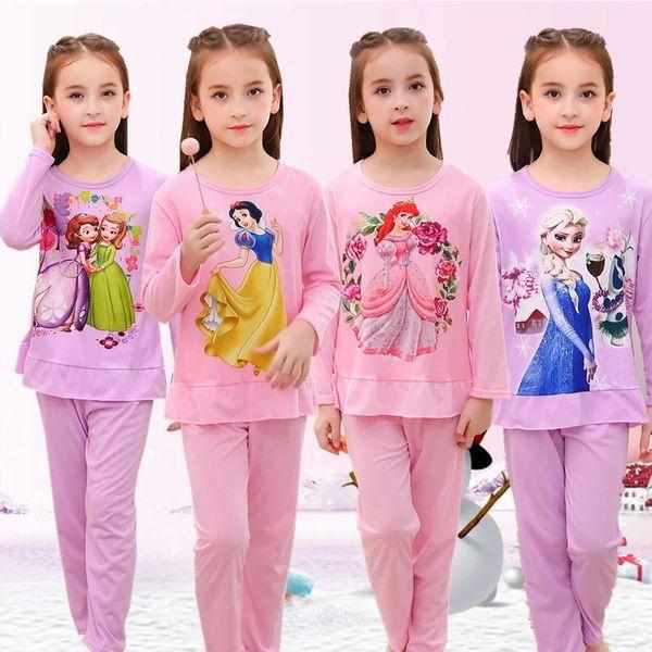 Baby Girls Long Sleeve Cotton High Quality Pajamas Clothes 3-13Yrs Bennys Beauty World