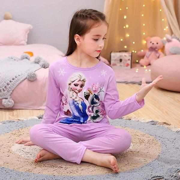 Baby Girls Long Sleeve Cotton High Quality Pajamas Clothes 3-13Yrs Bennys Beauty World