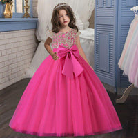 Baby Girls Princess Birthday Party Long Dress Bennys Beauty World