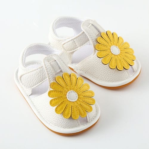 Baby Girls Sunflower Soft Sole Crib Pre-walkers Summer Girl Sandals Bennys Beauty World